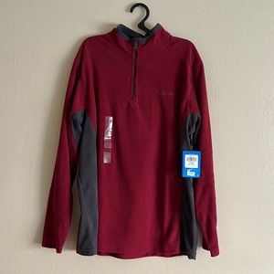 Red Columbia Zip Fleece